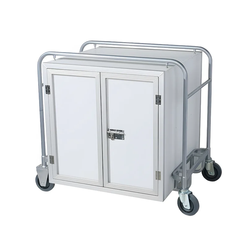 300kg capacity stainless airport luggage trolley for transporting multiple passenger suitcases.