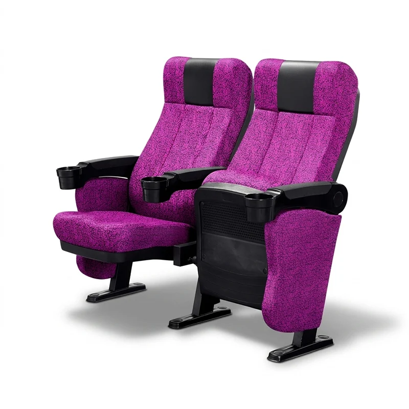 VIP premium cinema seat with wide cushion design and electric recline function for luxury theater experiences