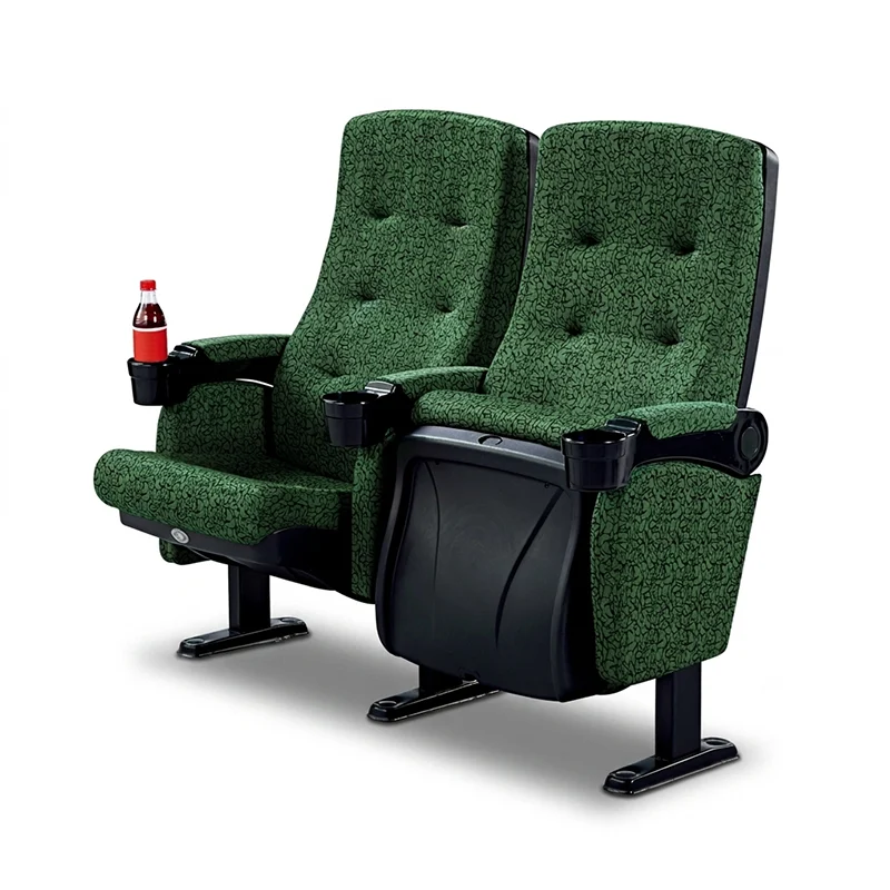 Electric powered VIP recliner cinema seat with motorized adjustment and memory foam cushion for superior comfort