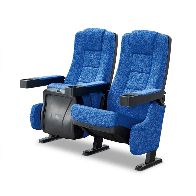 Spring coil cushion system inside cinema chair seat for responsive comfort and long lasting support