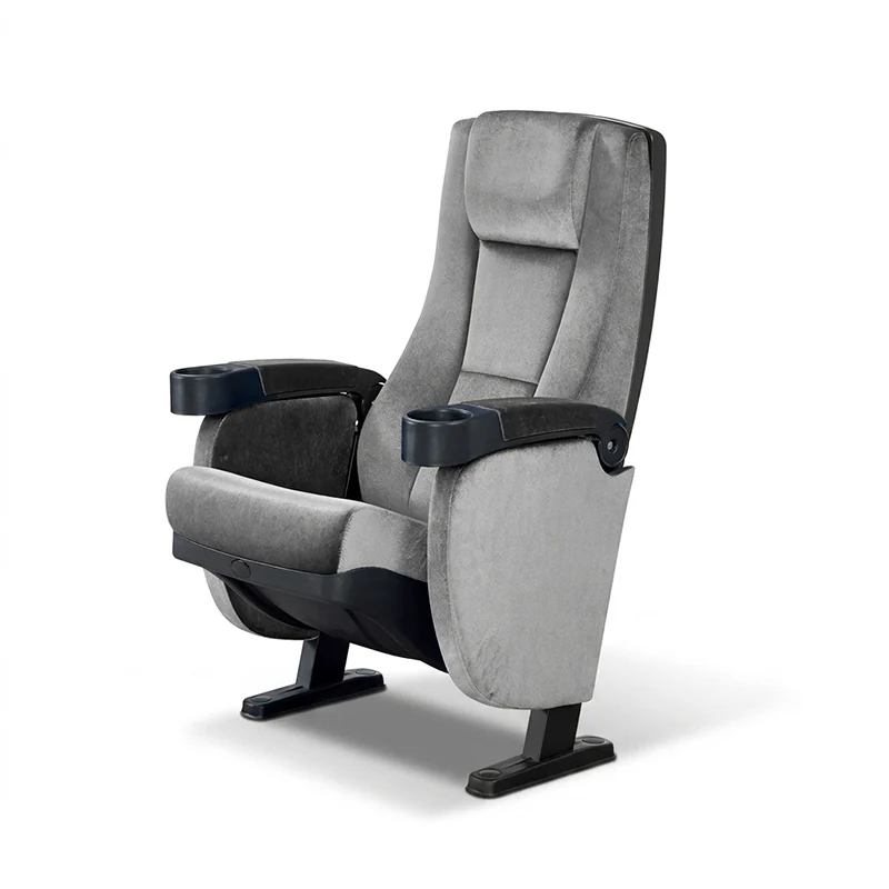 Spring coil cushion system inside cinema chair seat for responsive comfort and long lasting support