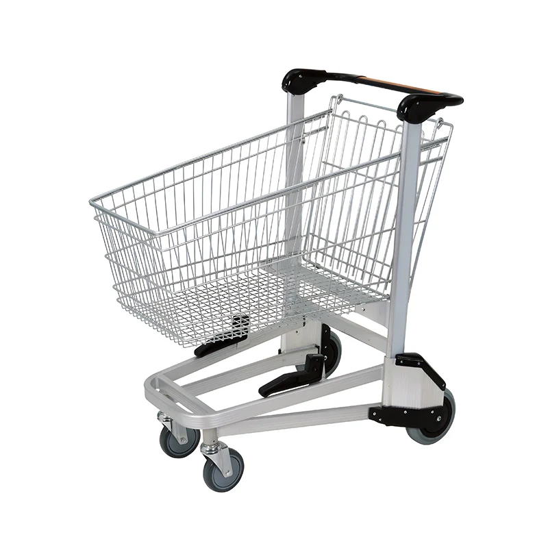 Durable aluminum airport baggage cart built with reinforced frame for intensive daily terminal use.
