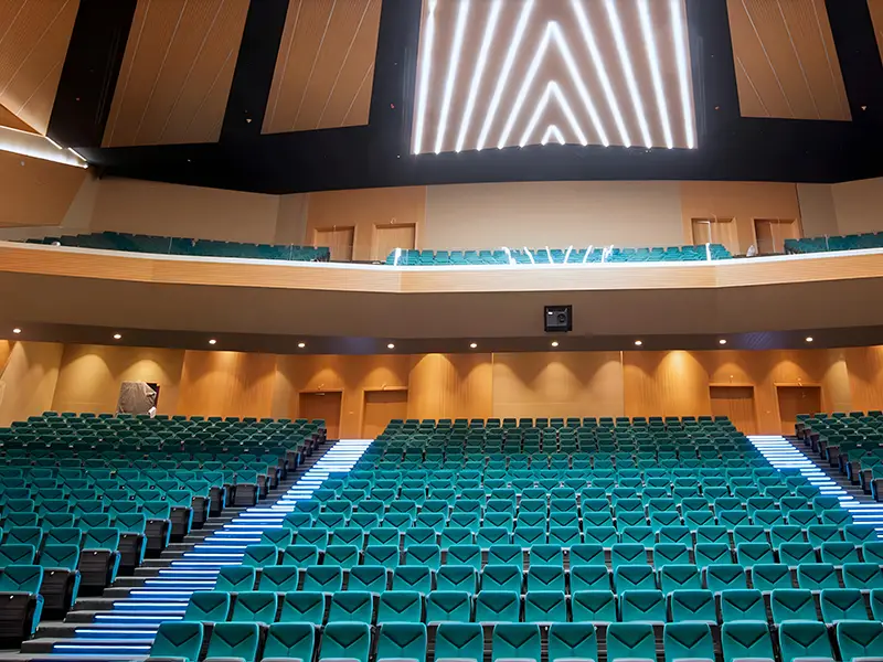 FLYA parliamentary seating in indonesia-jakarta-convention-center with 2000-seat capacity and modern conference chair configuration