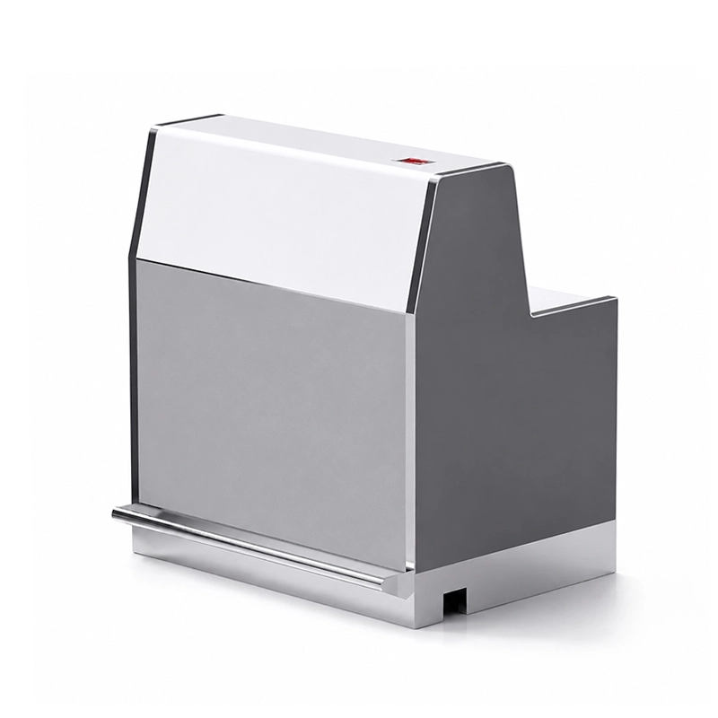 Modular airport counter assembly kit with pre-drilled holes for quick on-site installation without welding.