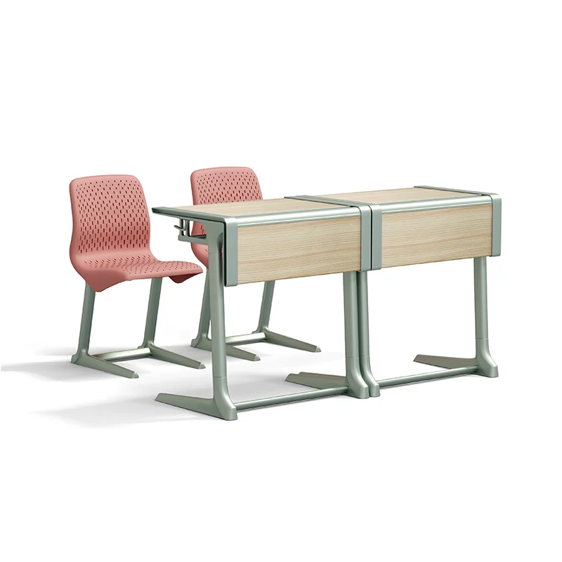 primary school student desk and chair kit with height adjustment mechanism to accommodate growing children