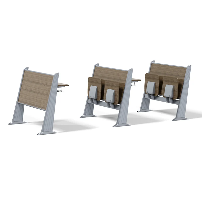 Aerial view of FLYA lecture theatre seating with stepped floor design and uniform chair alignment.