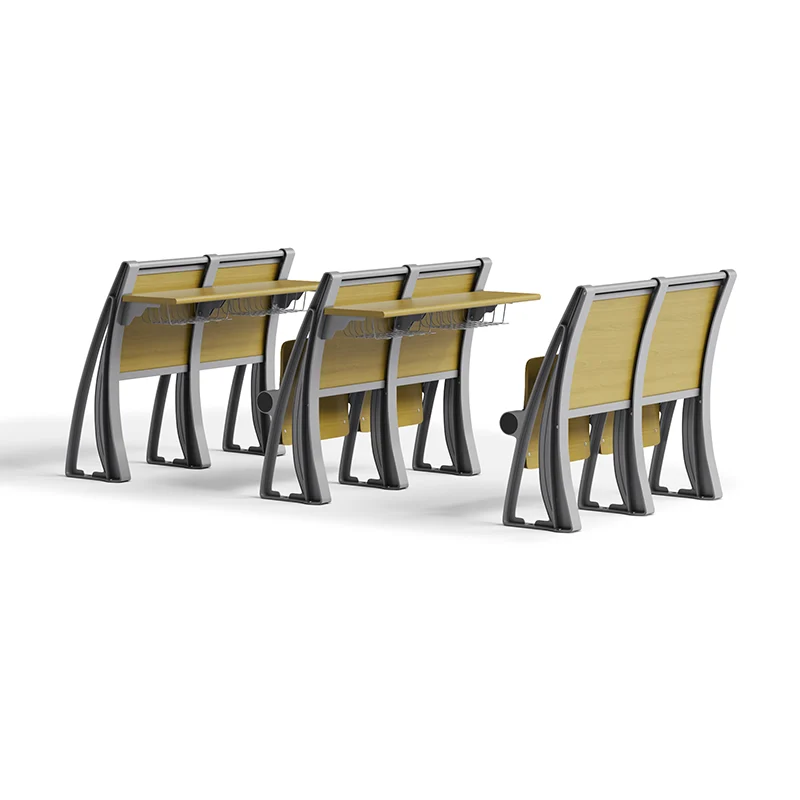 FLYA multi-purpose auditorium chairs in conference hall with foldable writing tablet design.