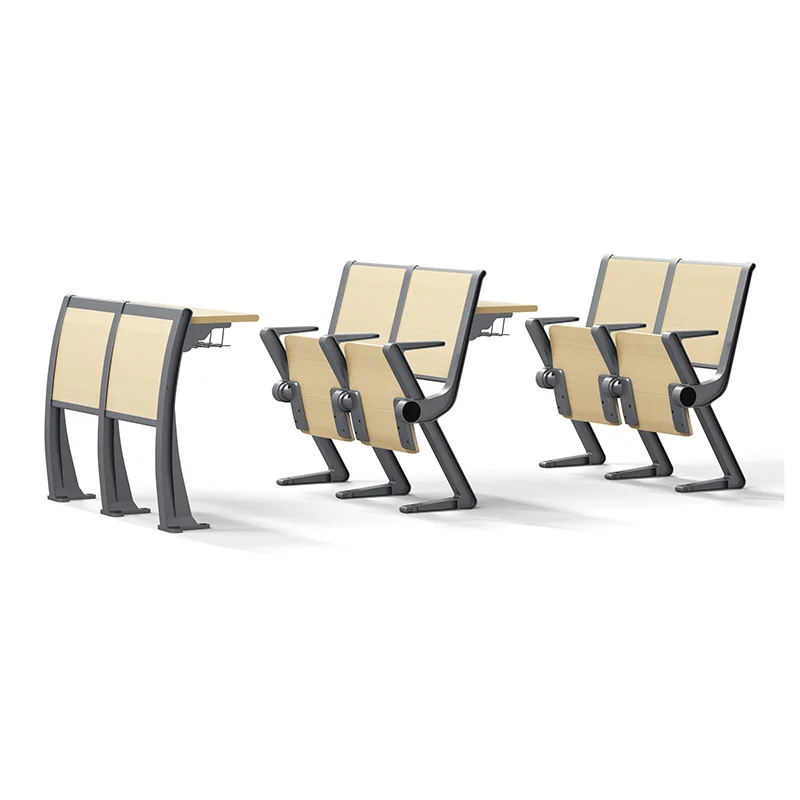 FLYA lecture theatre chairs with clear view of teaching blackboard and projection screen.
