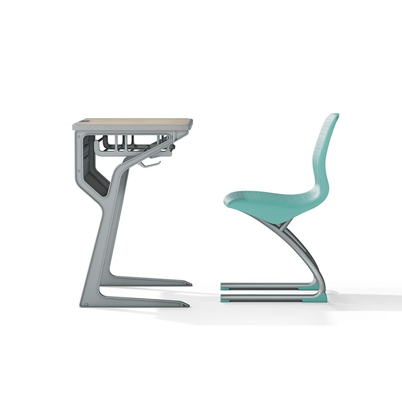 tiltable top art studio desk and chair for creative learning environments with paint resistant laminate surface