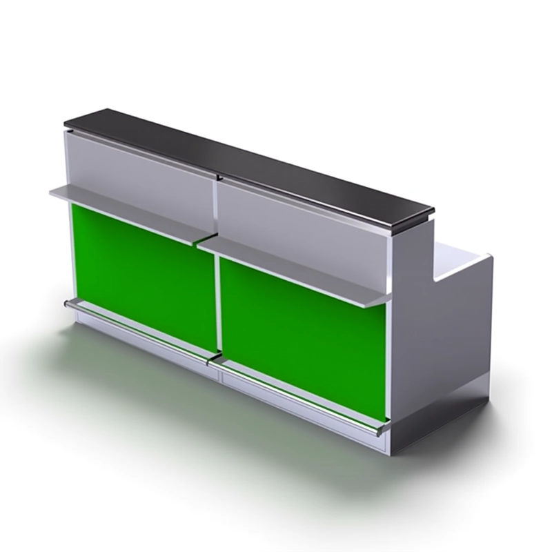 Airport check-in counter creating a welcoming atmosphere for regional airports.