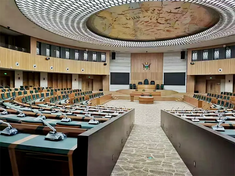 FLYA auditorium conference chairs in zimbabwe conference center with wood frame design for legislative sessions