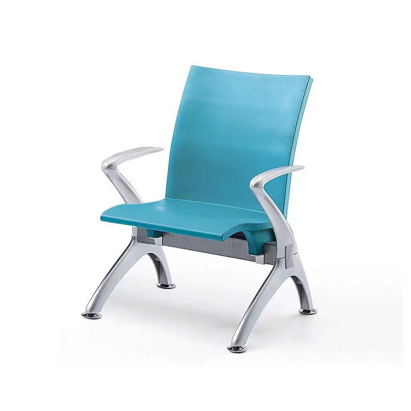 1 seater aluminum waiting chair for airport terminal with corrosion resistant alloy frame.