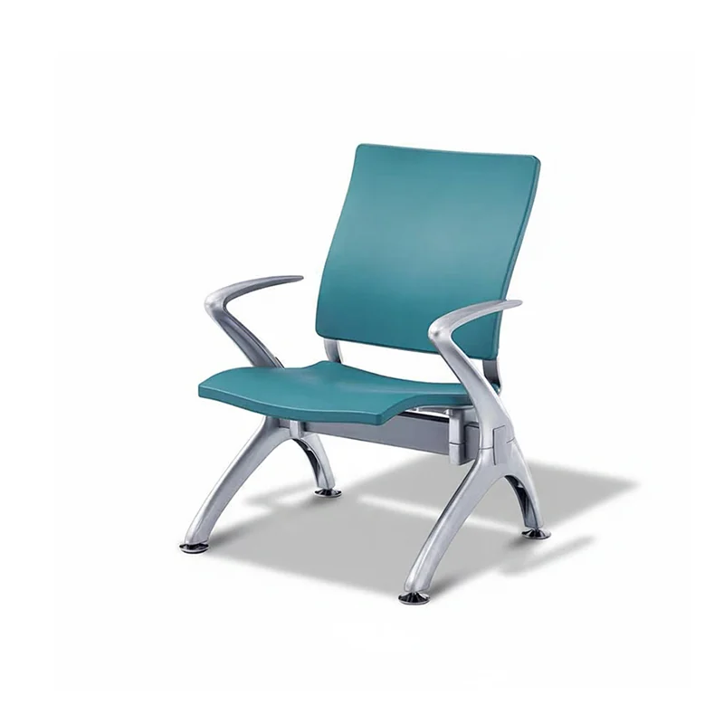 Modern 1 seater PU airport chair for terminal departure lounge with sleek design.