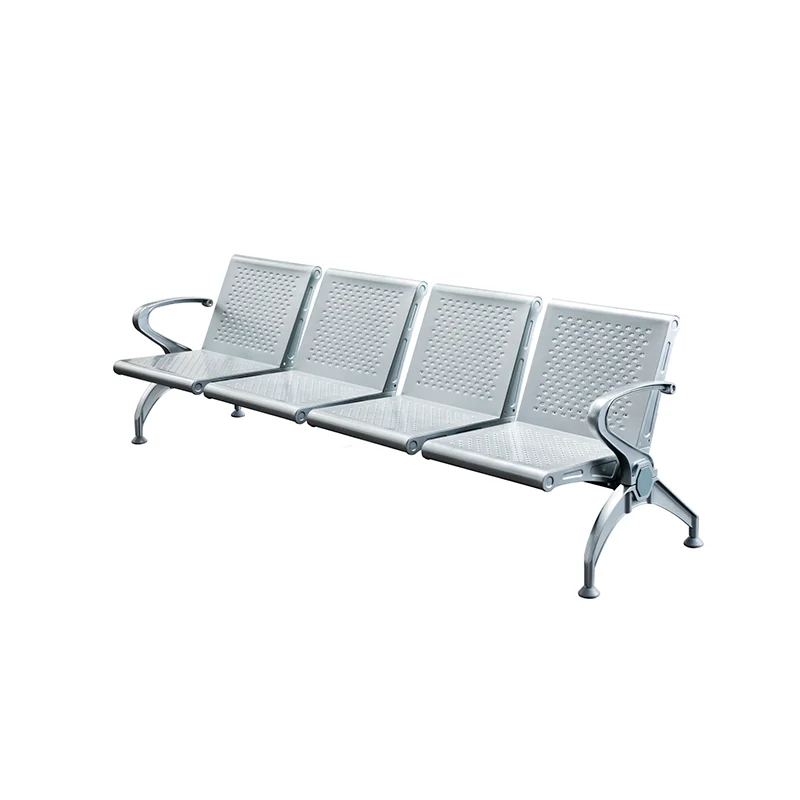 Orthopedic supportive 3 seater hospital waiting chair for elderly patient back comfort.