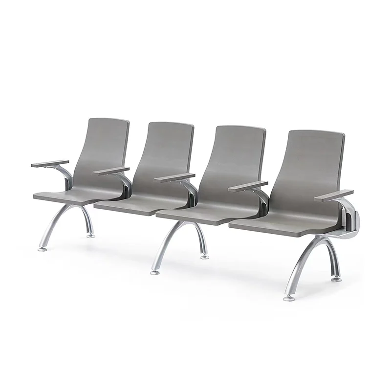 4 seater PU hospital waiting bench for trauma center family waiting area.