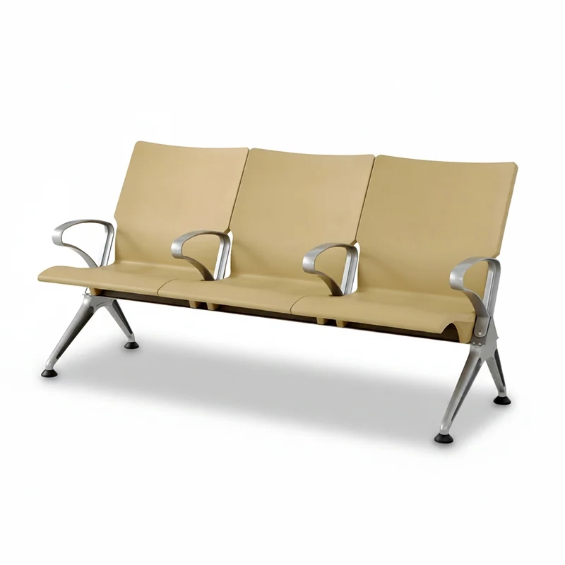 4 seater row airport waiting chair for efficient space planning in departure hall.