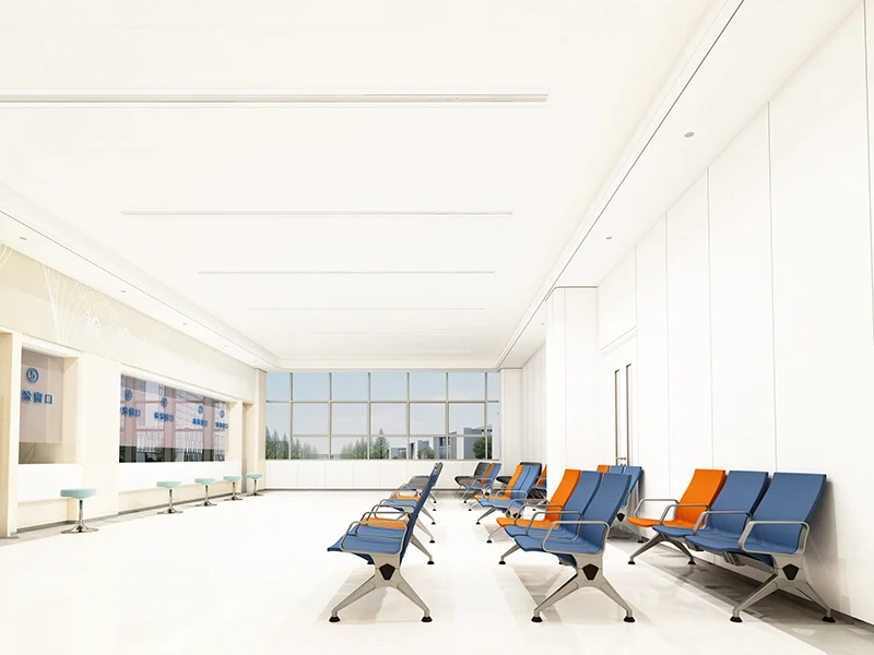airport-chair-compact-design-tj-2 Compact design 3 seater airport chair saving floor space for crowded waiting area.