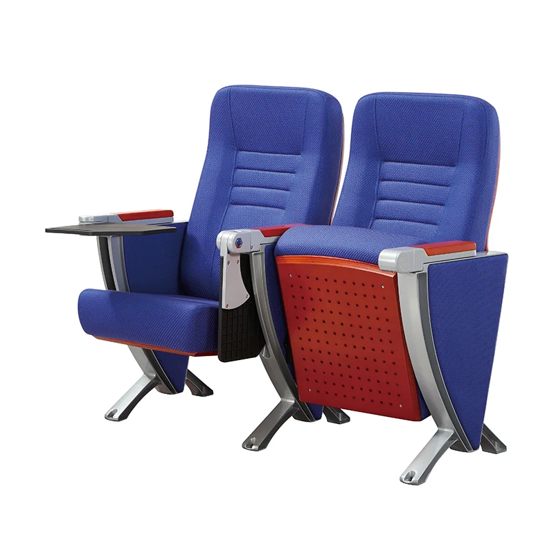 Compact row auditorium chair for maximizing seat count in small venue.