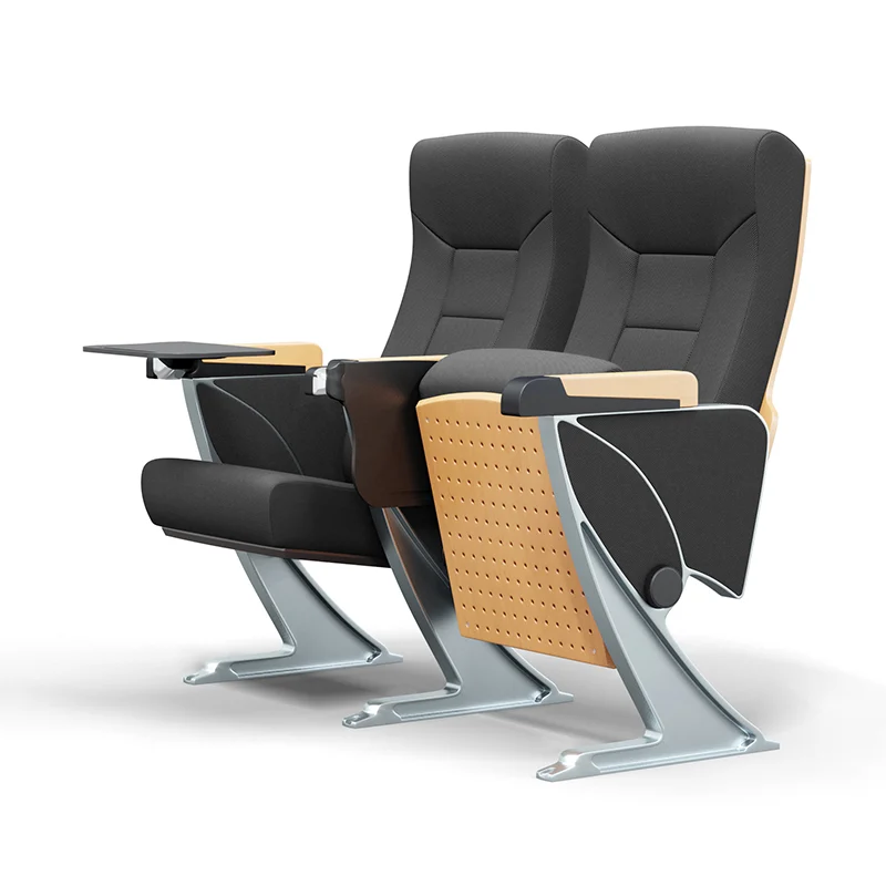 Fixed seat auditorium chair for permanent installation in performing arts venue.