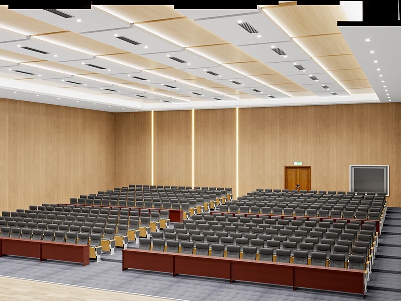 auditorium-chair-spring-loaded-2 Church worship auditorium chair with kneeler option for religious service.