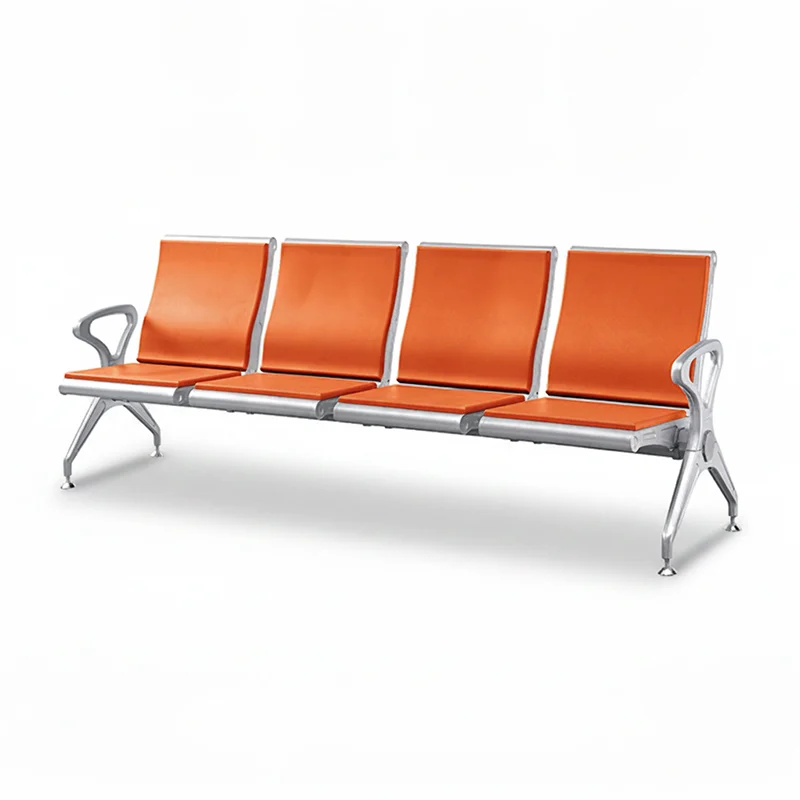Bank security waiting area bench with anti theft mounting for safe installation.