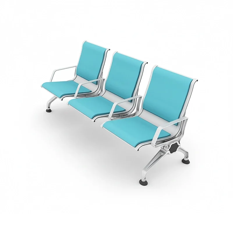 Weather resistant bus station chair with all season outdoor performance.