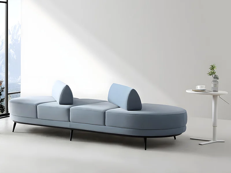 fabric lounge chair for pharmacy waiting zone with ergonomic curve and side pocket for magazines or phones