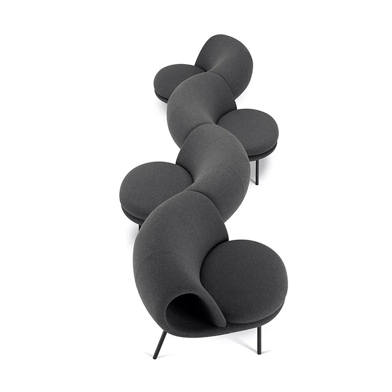 fabric lounge cube for airport children play area with soft rounded edges and stain resistant upholstery