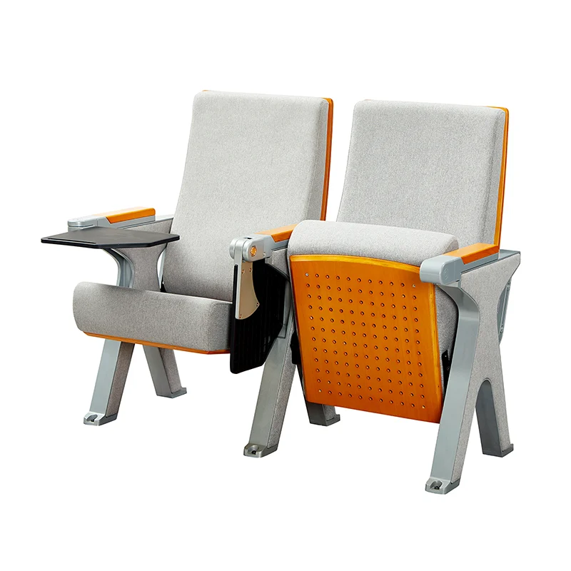 Wide seat auditorium chair for comfortable viewing in premium cinema section.