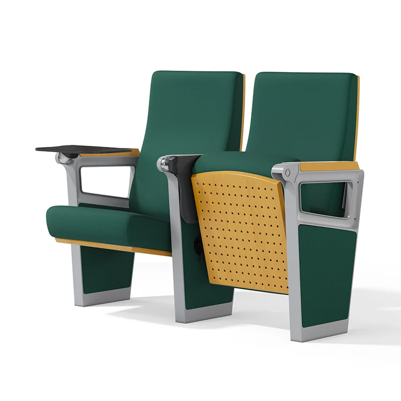 Luxury cinema auditorium chair with plush upholstery for premium experience.