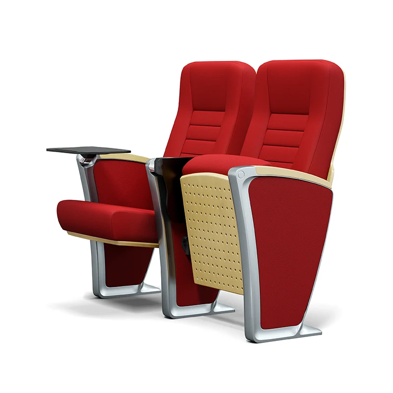 Auditorium chair with folding system for space saving in multi purpose hall and school.