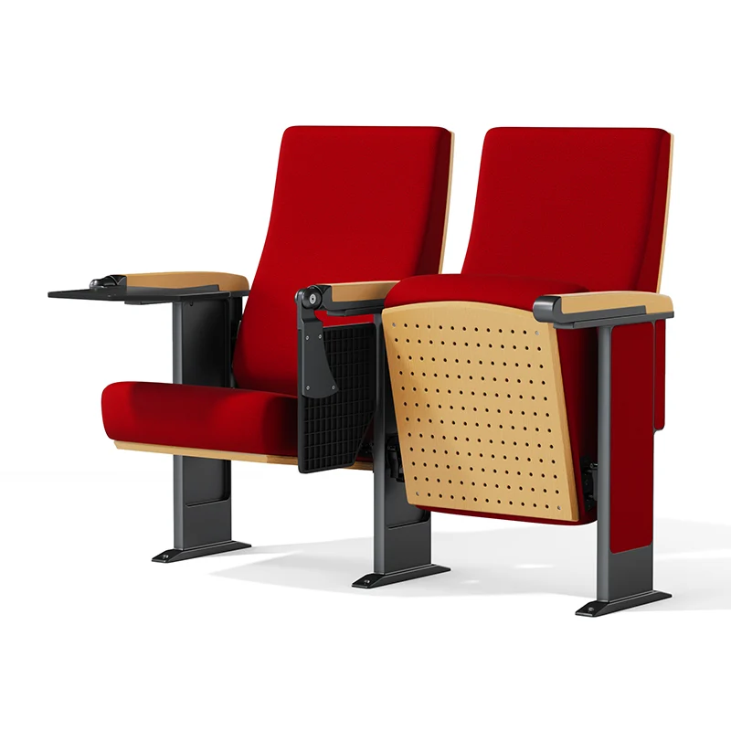 Auditorium chair with folding system for space saving in multi purpose hall and school.