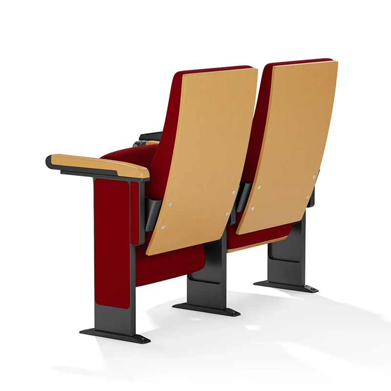 Auditorium chair with folding system for space saving in multi purpose hall and school.