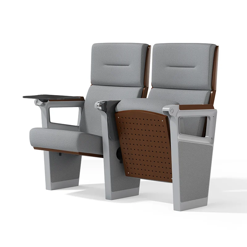 Fixed seat auditorium chair for permanent installation in performing arts venue.