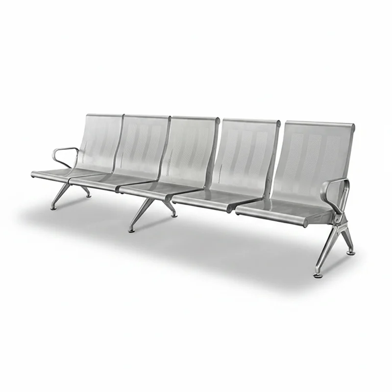 5 seater hospital waiting bench for emergency department corridor with high patient volume.