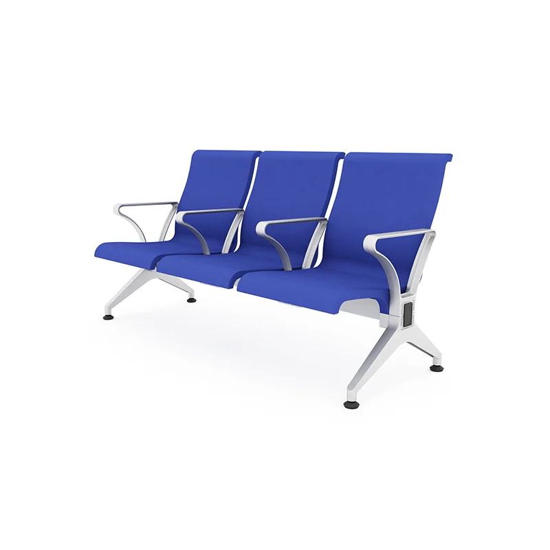 Hospital waiting chair with anti microbial coating reducing cross infection risk in clinic.
