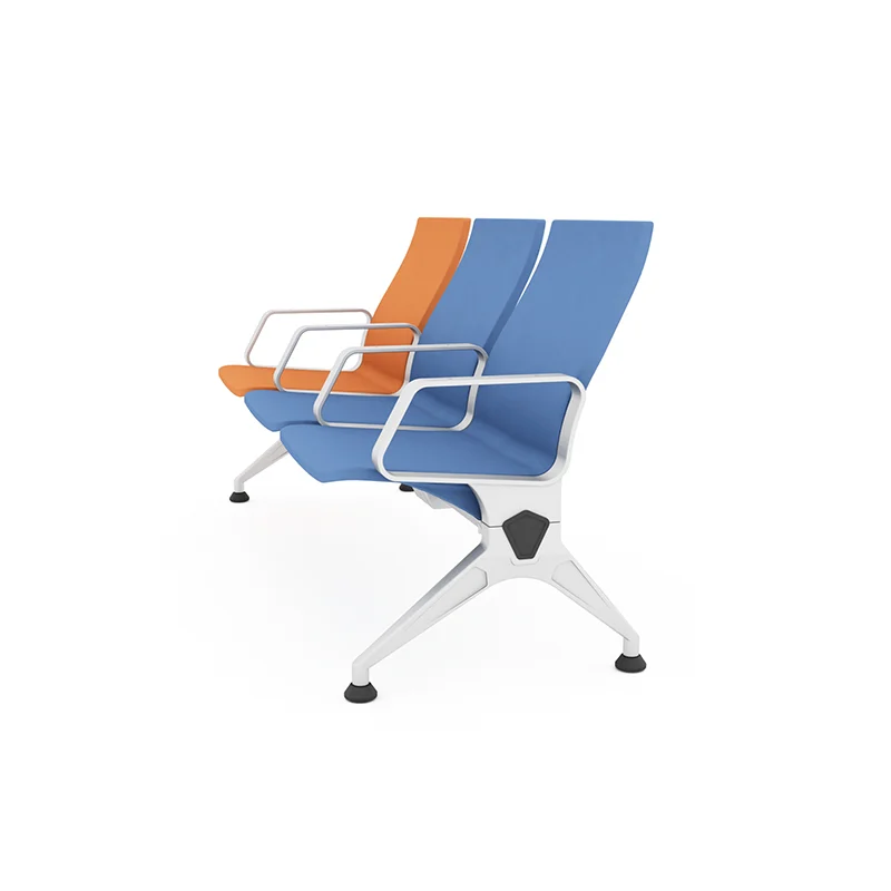 Easy disinfect smooth surface hospital chair for fast turnaround between patient visits.