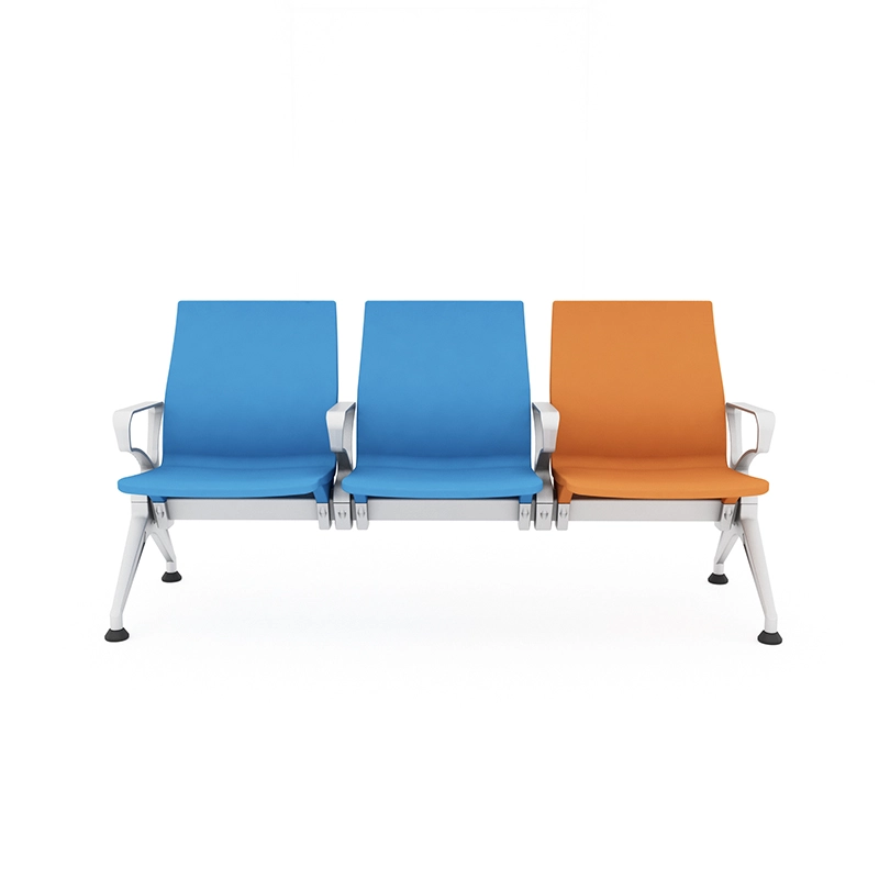 Geriatric ward hospital chair with higher seat height for elderly patient mobility.