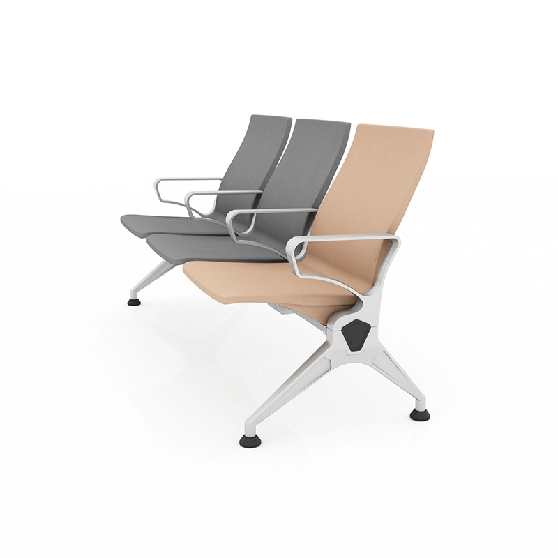 Medical grade vinyl hospital chair for easy bleach cleaning in infection control.