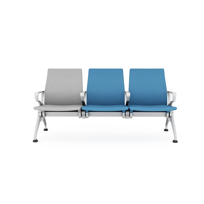 Rehabilitation area hospital chair with easy access for patient with walker.