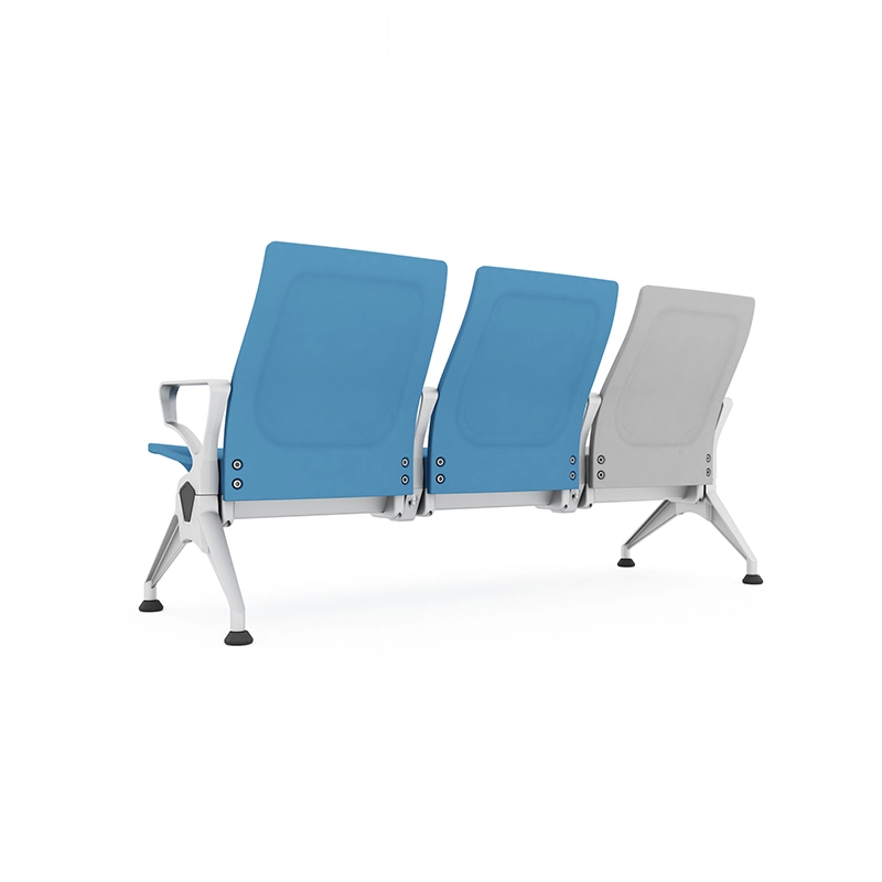 Urgent care hospital waiting chair with rapid clean design for high turnover.