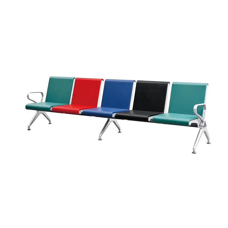 Hospital geriatric ward waiting chair with higher seat height for elderly patients.