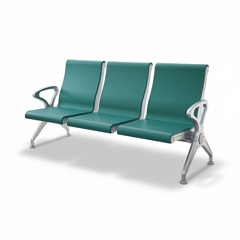 Hospital outpatient waiting chair in corridor with easy access for patient movement.