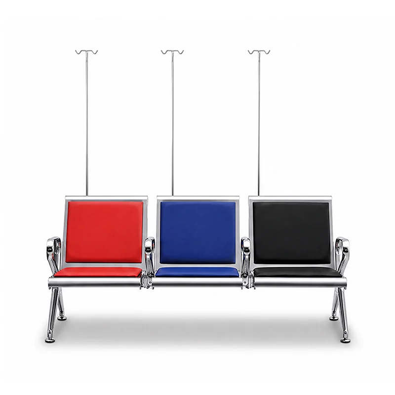 hospital radiology waiting area with 3 seat bench placed for efficient patient flow management.