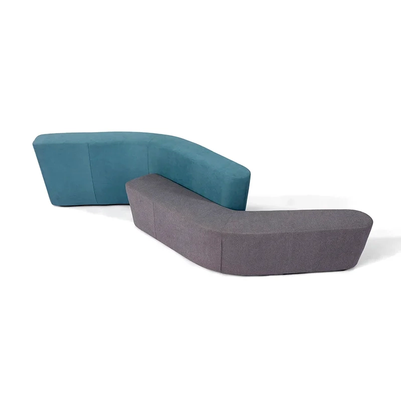Modular conference seating cluster for training rooms with movable tables and tablet arm for note taking