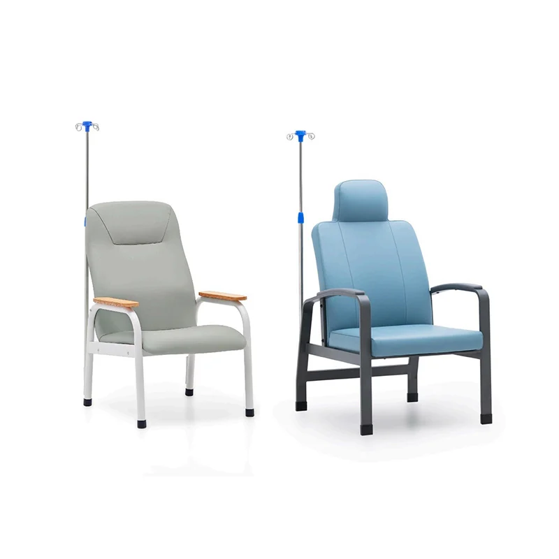 pu leather 1 seat medical bench in gray color with matching powder-coated steel frame.
