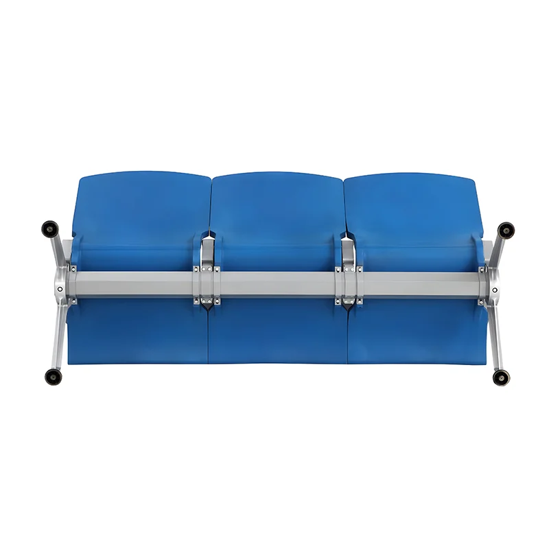 Memory foam top layer on premium PU waiting chair for pressure relief.