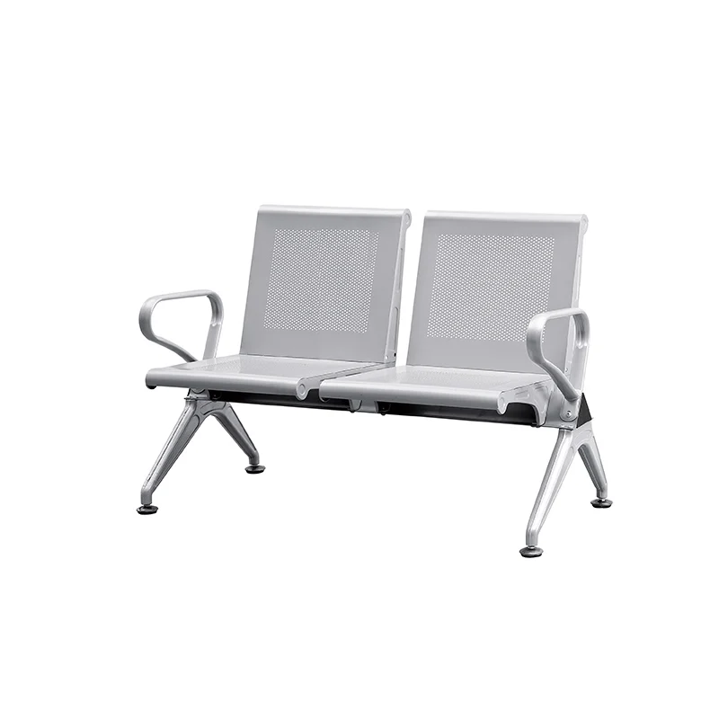 Continuous welding seam on stainless steel bench for smooth seamless finish.